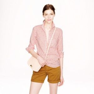 J. Crew Camp Popover Blouse in Flower Bud